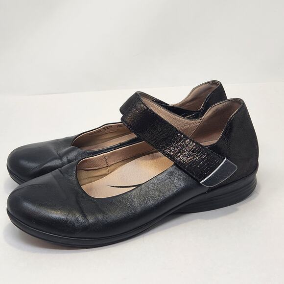 Dansko Audrey Black Leather Mary Jane Flats Women Size 36 US 5.5 6 Comfort Shoes - Picture 4 of 8